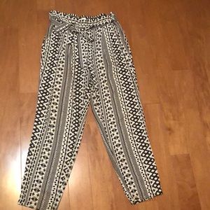 High waisted harem pants